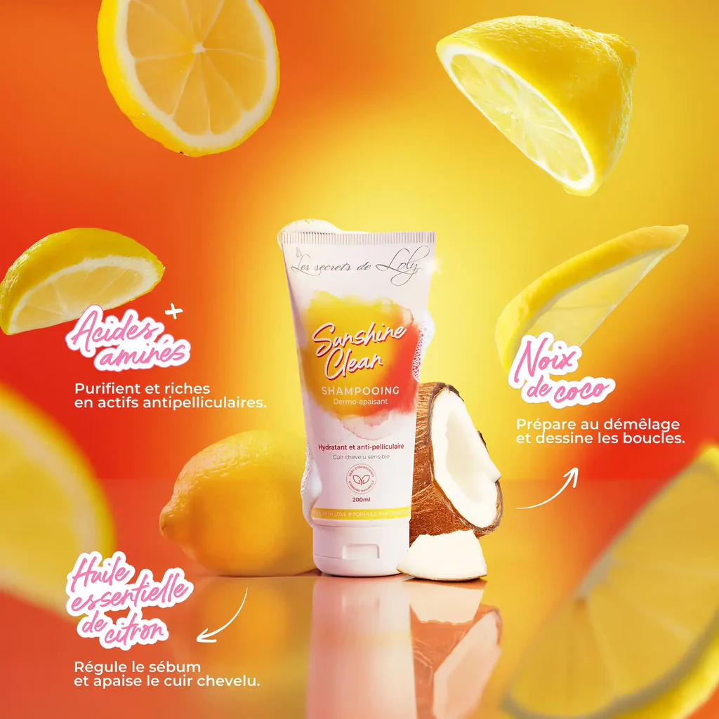 Les Secrets de Loly – Shampoing Sunshine Clean (200 ml) – Image 2