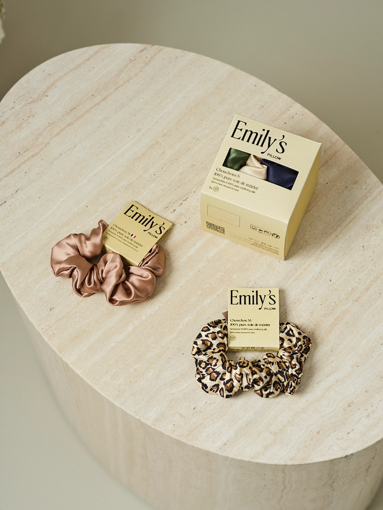 Emily’s Pillow – Chouchou en Soie 19 Momme – Vieux Rose – Image 2