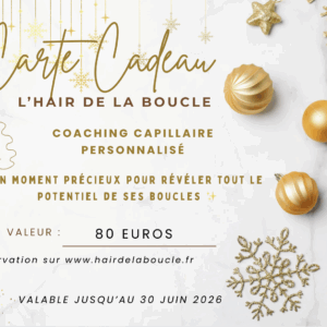 Carte cadeau coaching capillaire – L’Hair de la Boucle