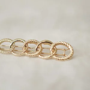 Barrette chaîne dorée – Amélia