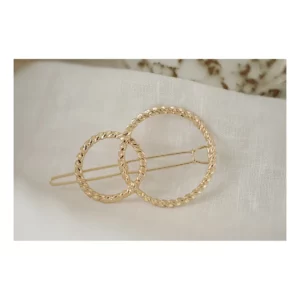 Barrette cercles dorés – Selma