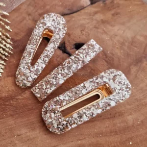 Barrette Dorée – Les Nœuds de Maman