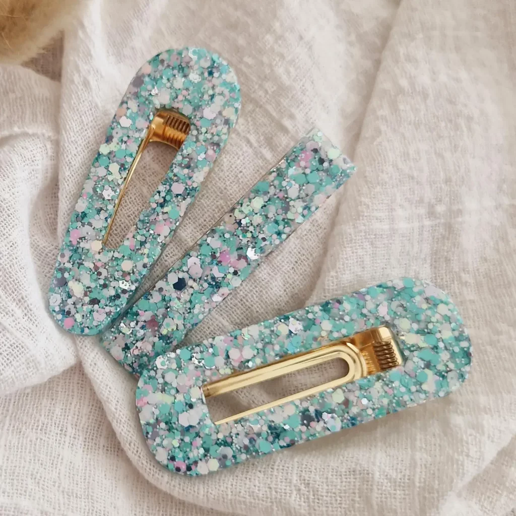 Barrette Candy Mint – Les Nœuds de Maman
